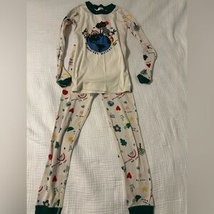 Hanna Andersson Earth Day PJ Pajama Long Sleeve Set Sz 8 130cm